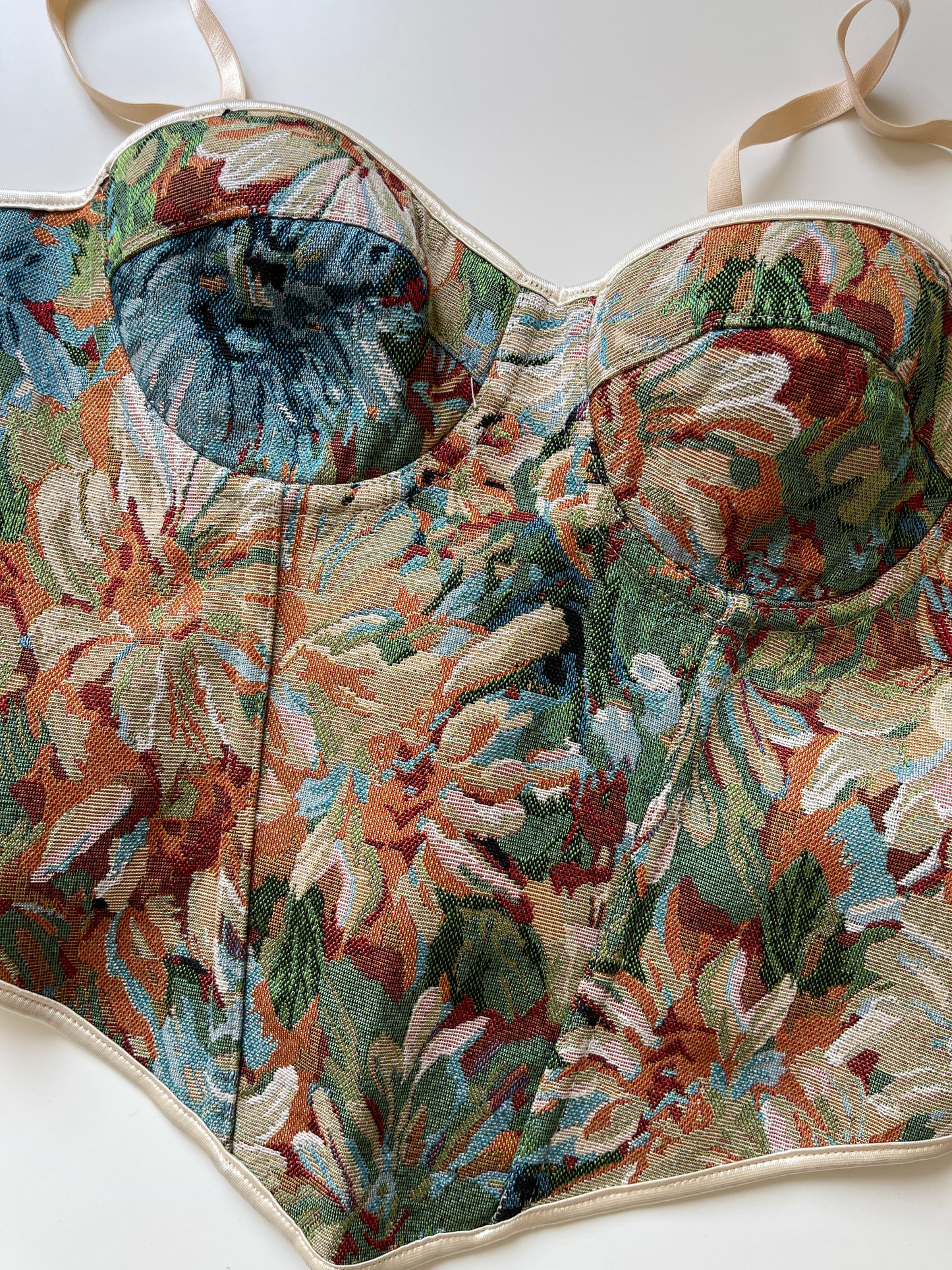 BUSTIER IN JACQUARD