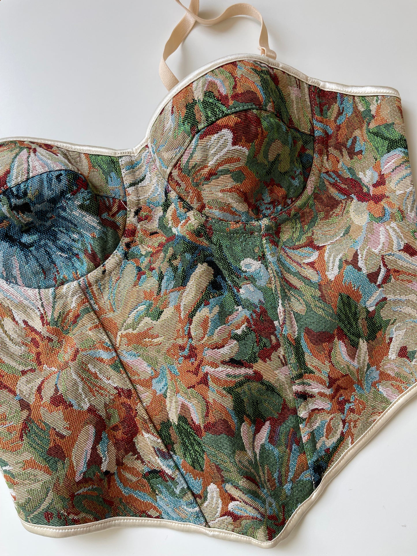 BUSTIER IN JACQUARD